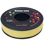 emma kites 100% Kevlar Braided String Utility Cord Abrasion Flame Resistant, Tactical Survival Fishing Assist Cord Model Rocket Paracord Trip Line Camping Cordage