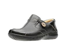 Clarks Unstructured Women's Un.Loop Slip-On,Black,8 M US