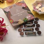 SMOOR Celebration Box of 15 | 245g | Choco Coins and Nougat bars | Luxury Gift Hamper For Birthday, Anniversary, Mother's Day, Dussehra, Diwali & Special Occasions (Pack of 1)