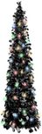 5FT Black Pop Up Christmas Tree, Co