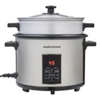 Morphy Richards 1.8L Electric Rice Cooker & Steamer, 1.8L,10 Cup Capacity, 5‑in‑1 Multi Cooker with Keep Warm (12hr), Sauté & Steam Functions, Non‑Stick Inner Pot, Easy Clean, 700W, 471002
