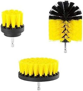 All Purpose Premium Drill Attachment Brush Cleaner for Bathrooms/Bathtub/Grout/Sinks/Shower/Tile/Car Interior/Floor Mats Kit 3 Pieces for Multi Surfaces and Areas (Penko)