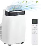 Portable Air Conditioner 10000 BTU, Portable AC/Air Conditioner with Remote Control for Room up to 450 Sq.Ft, 3-in-1 Functions/Digital Display/24 Hrs Timer/Caster Wheels for Office/Home/Dorms