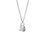 La Menagerie Panda Silver Origami Jewellery & Silver Geometric Necklace – 925 Sterling Plated Silver Necklace & Panda Necklaces for Women – Panda Necklace for Girls & Origami Necklace