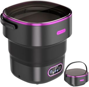 Mini Portable Washing Machine,Foldable Portable Washer Mini Lavadora Portatil for Apartment,RV,Camping,Travel – Wash Baby Clothes, Underwear,Bra Separately to Keep Clean and Healthy