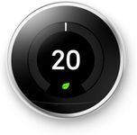 Google Nest Learning Thermostat - Programmable Smart Thermostat for Home - 3rd Generation Nest Thermostat - Works with Google Assistant and Alexa -White