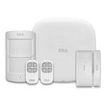 ERA HomeGuard Pro - Home Security Burglar Alarm System - Smart Wireless House Alarm Google & Alexa Compatible - Smartphone Control - Pet Friendly Motion Sensors - Easy Install [5pc Starter Kit]