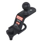 REYSUN 864008 3 in 1 ATV/UTV Trailer Hitch Towing Ball Mount with 2 inch Trailer Ball, Fits 2 inch Hitch Receiver…