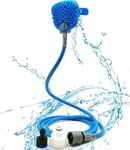 URBANPET Dog Comb Bathing Tool dog hair brush | Pet Shower Tool Bathing Dog accessories & Sprayer Hand kit | Multi-Functional Handheld Tool | Adjustable Dogs Shower Sprayer & Scrubber in-One (Blue)