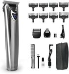 Wahl Canada Lithium‑Ion Stainless Steel All‑In‑One Trimmer – Cordless Waterproof Grooming Kit with T‑Blade, Dual Shaver, Detail Trimmer, 3.5‑Hr Runtime, USB Charging – Model 3114
