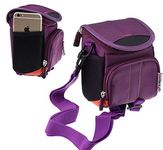 Navitech Purple DSLR & Lens Camera Bag Case Compatible with The Nikon Coolpix B500 Camera