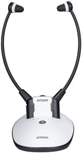 TV7400 Amplified Wireless Headset with Fast Charging Cradle - TV Listening Device People Hearing Difficulties, Digital Audio Listener Headset System, Wireless Earphones, Hearing Impaired