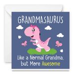 Papa Prints Grandma Birthday Cards for Women Happy Mothers Day Grandma Card (145 x 150 mm) Funny birthday cards for grandma with White Envelope Happy Birthday Grandma Card