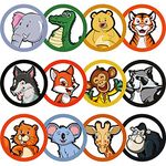 120 Pieces Toilet Targets for Potty Training Boys Potty Targets for Boys Potty Training Aids Flushable Boys Pee Targets Potty Training Chart for Toddlers Boys Training Use Potty (Animals Styles)