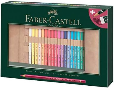 Faber-Castell Polychromos PU Leather Pencil Roll of 34 pieces (18-110030) Multicolor