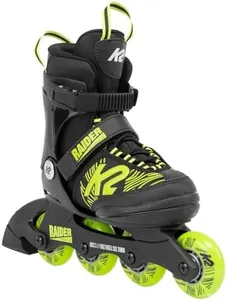 K2 Raider Inline Skates, Color: Black/Limie, Size: 4-8 (I220200101600)