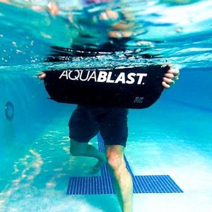 Aqua BLAST Portable Fitness and Punching Bag for Swimming Pools for a Total-Body, Low-Impact Workout Using Water Resistance & Weight; Sets Up in 30 Seconds & Take It Anywhere.