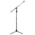 Kadence M40 Touring Series Mic Stand with Boom Arm | Heavy-Duty Steel Frame & Smooth Height Adjustment | Adjustable Telescopic Boom Arm with 360° Angle Control | Stable Tripod Base | Black
