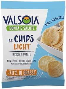 Valsoia Chips Light Snack sfizioso e leggero, 100% Vegetale, Non fritto, 25 gr
