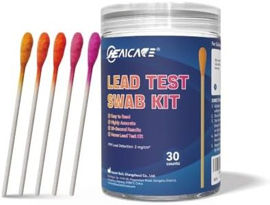 HealCare Lead Test Kit 30 High-Sensitivity Lead Test Swabs for Paint Ceramics Toys Jewelry Metal Wood Dishes, Non-Toxic Rapid Results in 30 Seconds, Reliable Home Lead Testing Solution