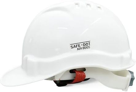 SAFEDOT Safety Helmet for Construction & Industrial Use, Hard Hat with Adjustable Ratchet Fit (1, White)