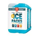 Ice Packs for Lunch Bags - Original Cool Pack | Slim & Long-Lasting Reusable Ice Pack for Lunch Box, Lunch Bag and Cooler | Freezer Packs for Coolers (Set of 6)