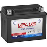 UPLUS Motorcycle Battery UP4A-3 Replacement for YB4L-B 12V 4Ah Maintenance Free SLA Powersport Batteries Replacement for CB4L-B,YB4LB, for ATVs, Personal Watercraft,Snowmobiles
