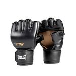 Everlast Titan MMA Gloves – Traditional MMA Glove Silhouette, Layered Foam Knuckle Padding, Open Palm Design, Hook & Loop Closure – Great for MMA, Muay Thai, Kickboxing, Grappling, Taekwondo
