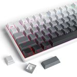 Guffercty kred Gradient PBT Key caps for Mechanical Keyboards, 135-keys Custom Minimalist Side Printed Double Shot Keycaps with Cherry Profile for Gaming Keyboard (Polar)