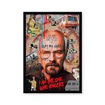 CodersParadise Wood Heisenberg Wall Poster Frames | 8X12 Inch (A4 Size) | Hanging Wall Artwork Frames For Home Bedroom, Living Room And Walls Aesthetics