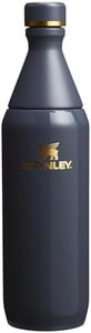 Stanley All Day Slim Bottle 20 oz | Leakproof Twist on Lid | Slim Design for Travel and Gym | Insulated Stainless Steel Water Bottle | BPA-Free | Twilight Gloss
