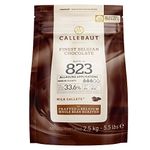 Callebaut Chocolate Milk 33.6 Percent Easi-Melt Buttons Callets 2.5 Kg