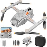 TE Drone with Dual Camera 1080P for Beginners, RC Quadcopter Foldable Drone with Brushless Motor, Altitude Hold, Headless Mode, One Key Start, 1 Batteries for 30mins Flight,RG700pro