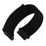 WOCCI 20mm Adjustable Nylon Watch Strap, Quick Release Sport Loop Strap (Black)