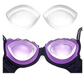 Clear Silicone Bra Inserts Gel Push Up Breast Pads Cups - Cleavage Enhancers Pads Bra Padding Bust Enhancers to Enhance Cleavage/Add 1-2 Cups Suitable for Bikinis Dresses Bras Swimsuits