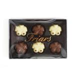 Friars Edible Breast Shaped Chocolate - 90g | 6 Special Boob Carved White & Milk Chocolates | Unusual, Funny Valentine's Present for Boyfriend, Girlfriend & Husband | Novelty Gift for Vegetarians