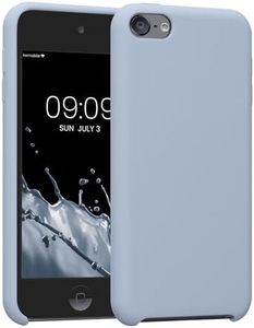kwmobile TPU Silicone Case Compatible with Apple iPod Touch 6G / 7G (6th and 7th Generation) - Case Soft Flexible Protective Cover - Light Blue Matte
