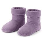 Herbal Concepts Aromatherapy Boot Shaped Microwaveable Wrap made of All-Natural Flaxseed, Peppermint, & Spearmint for Feet | Comfort Booties Relieves Stress & Aches | Available in Lavender