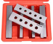 Accusize Industrial Tools 1/2" Thickness Precision Machinist's Parallel Sets, 4 Pairs, EG02-0410