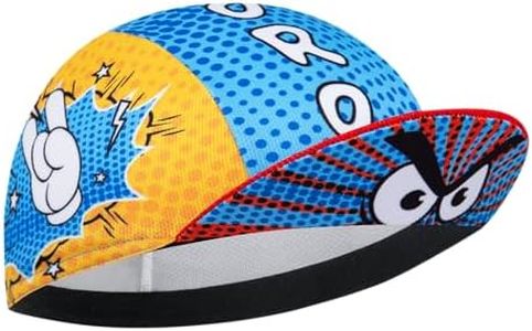 Corsehild Cycling Cap with Sun Visor, Lightweight Polyester Bike Hat for Men & Women, Breathable Under Helmet Design for Road Biking & Outdoor Sports