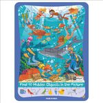 ABYZ 2-in-1 Underwater Life Find All Marine Animals in The Picture Jigsaw Puzzle with Find The Things, a Premium Wooden Puzzle with 40 Pieces.