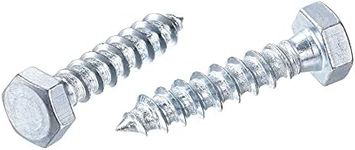 sourcing map Hex Lag Screws, M8 x 4