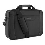 KROSER Laptop Bag 15.6 Inch Briefcase Laptop Shoulder Messenger Bag Water-Repellent Lightweight Urban Office Bag Business Carrying Handbag School Computer Bag for Men/Women-Black