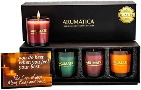 ARUMATICA Premium Aromatherapy Candles | Scented Candle Gift Set for Women | Bath Candles for Tub Relaxation | Aromatherapy Gifts for Women | Stress Relief - Self Care Gifts for Women (4 Pk, 20 oz)