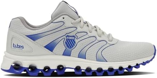 K-Swiss Men's Tubes 200 Training Shoe, Oyster Mushroom/Surf The Web/Bright White, 9.5 M