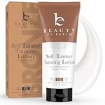 Beauty by Earth Self Tanner - USA Made with Natural & Organic Ingredients Self Tanning Lotion for Body, Sunless Tanning Lotion, Perfect Self Tan for Men & Women for a Natural Looking Glow
