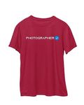 His'en'Her Men's Printed Half Sleeve Tshirt(Verified Photographer T-Shirt,Material 100% Cotton, Size -XXXL,Color - Maroon)