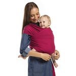 Boba Wrap Baby Carrier - Original Stretchy Infant Sling, Perfect for Newborn Babies and Children up to 35 lbs (Sangria)