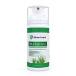 SilverGuard SilverGel | Colloidal Silver Gel Skin Protectant | 30ppm Nanosilver and Aloe Vera | 100ml Pump Bottle - 1 Pack