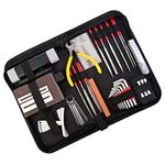 42 Pieces Guitar Repairing Maintenance Tool Kit, Haploon Guitar Setup Kit Repair Tools with Carry Bag for Guitar Ukulele Bass Mandolin Banjo